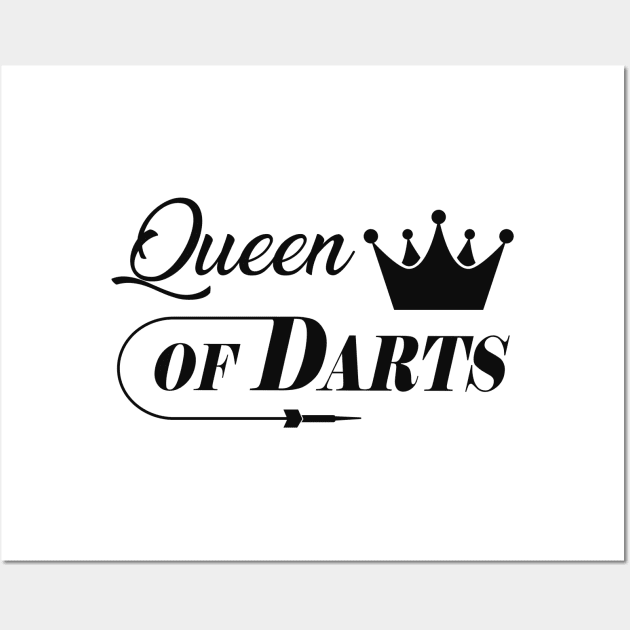 Queen of darts Wall Art by KC Happy Shop